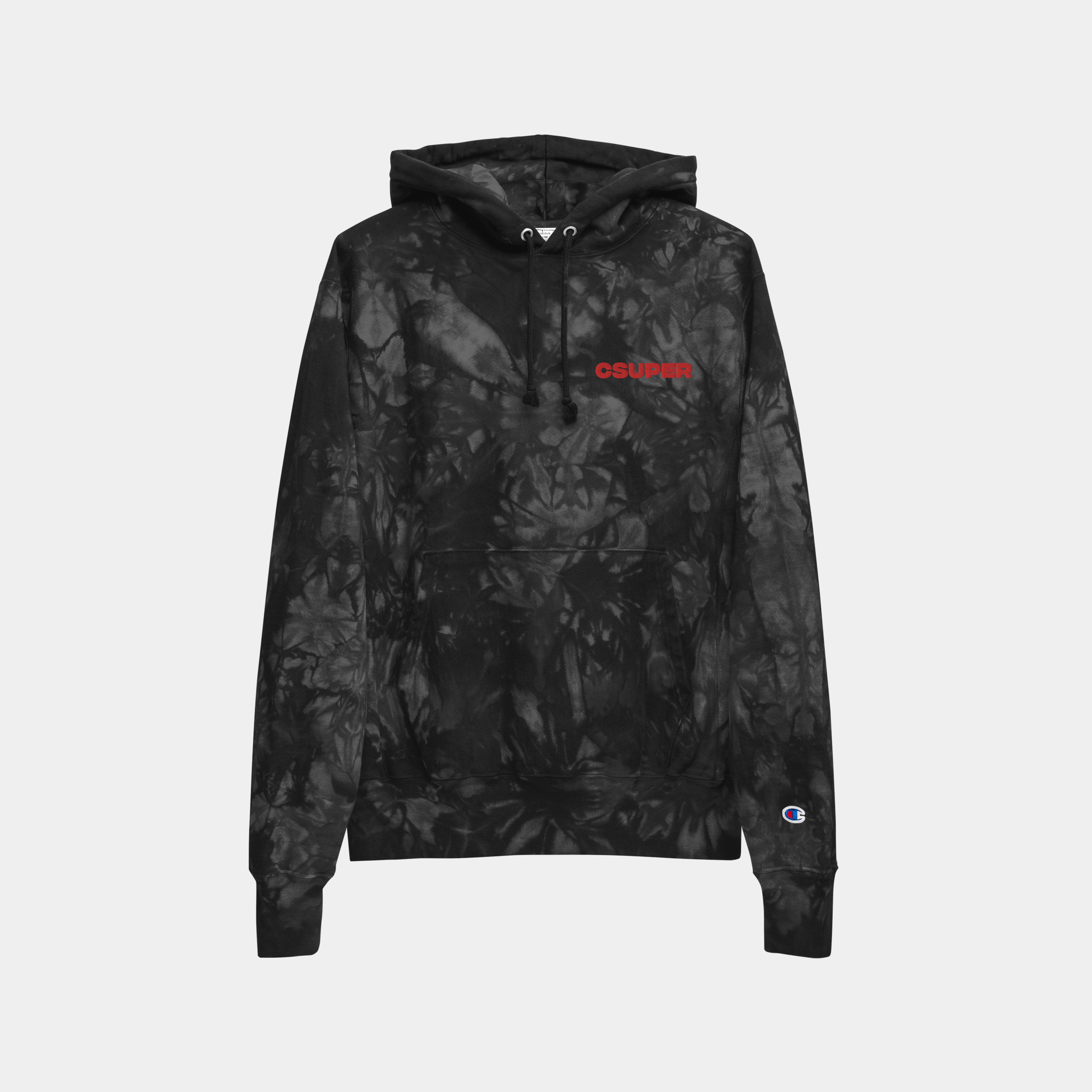 TIE-DYE HOODIE BLACK