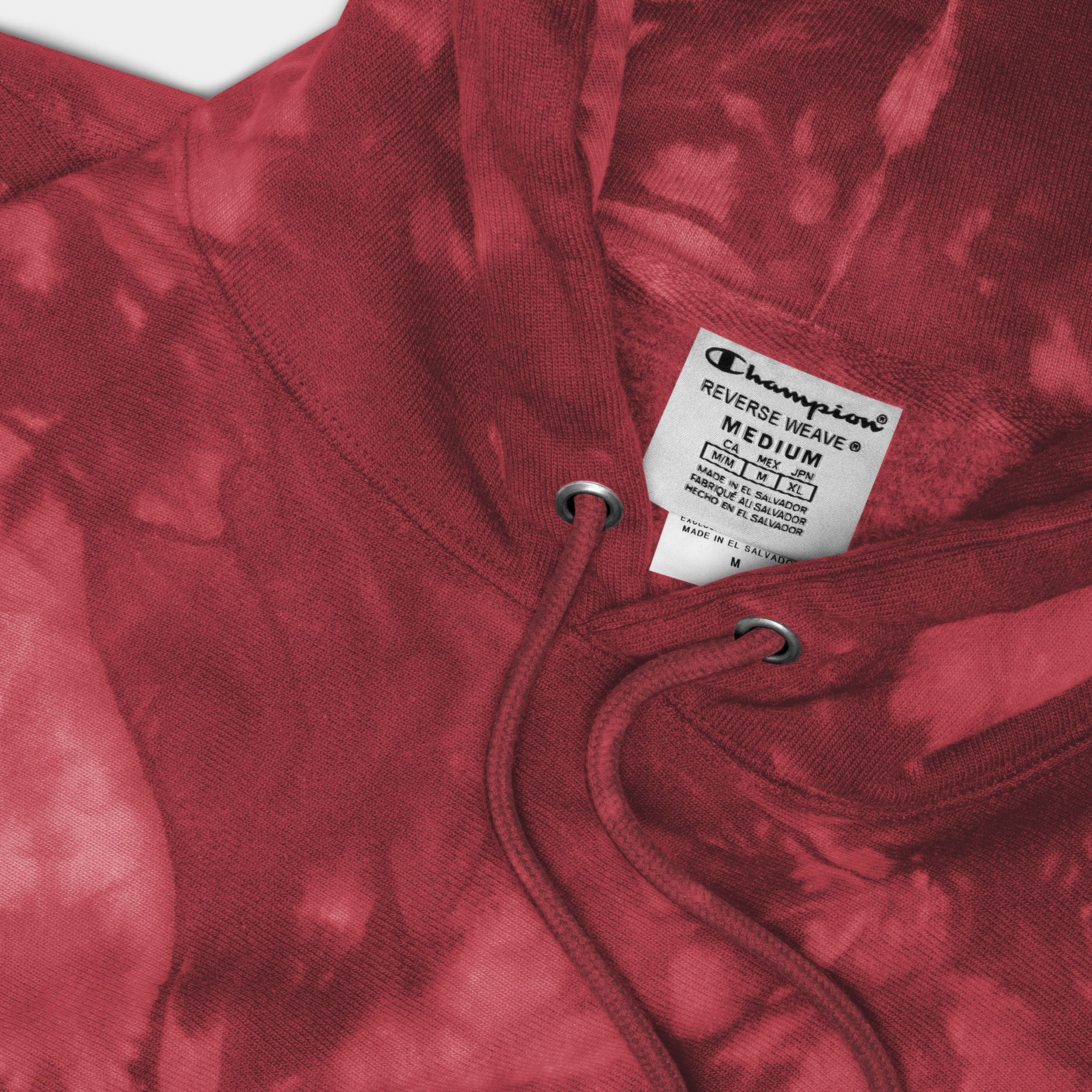 TIE-DYE HOODIE RED