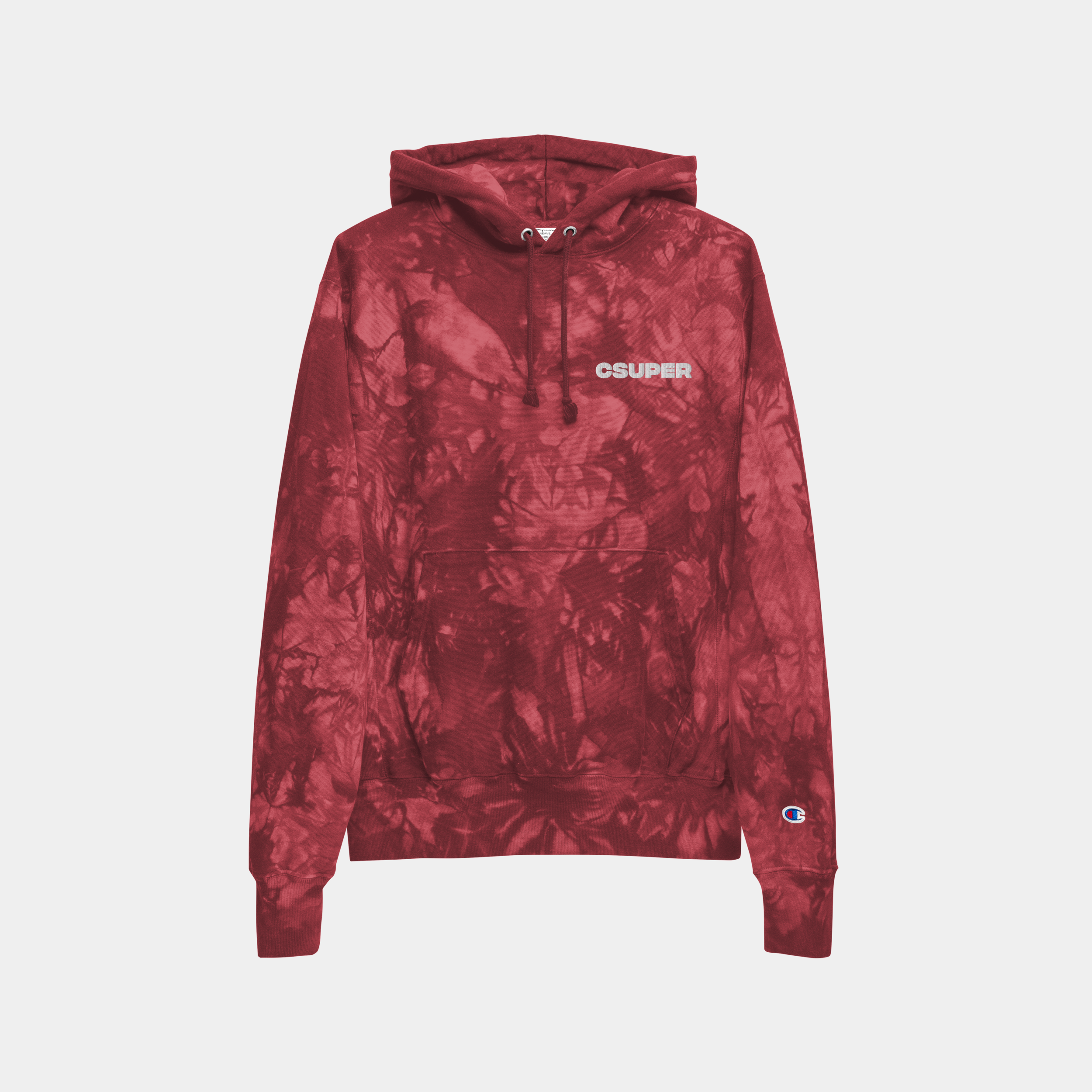 TIE-DYE HOODIE RED