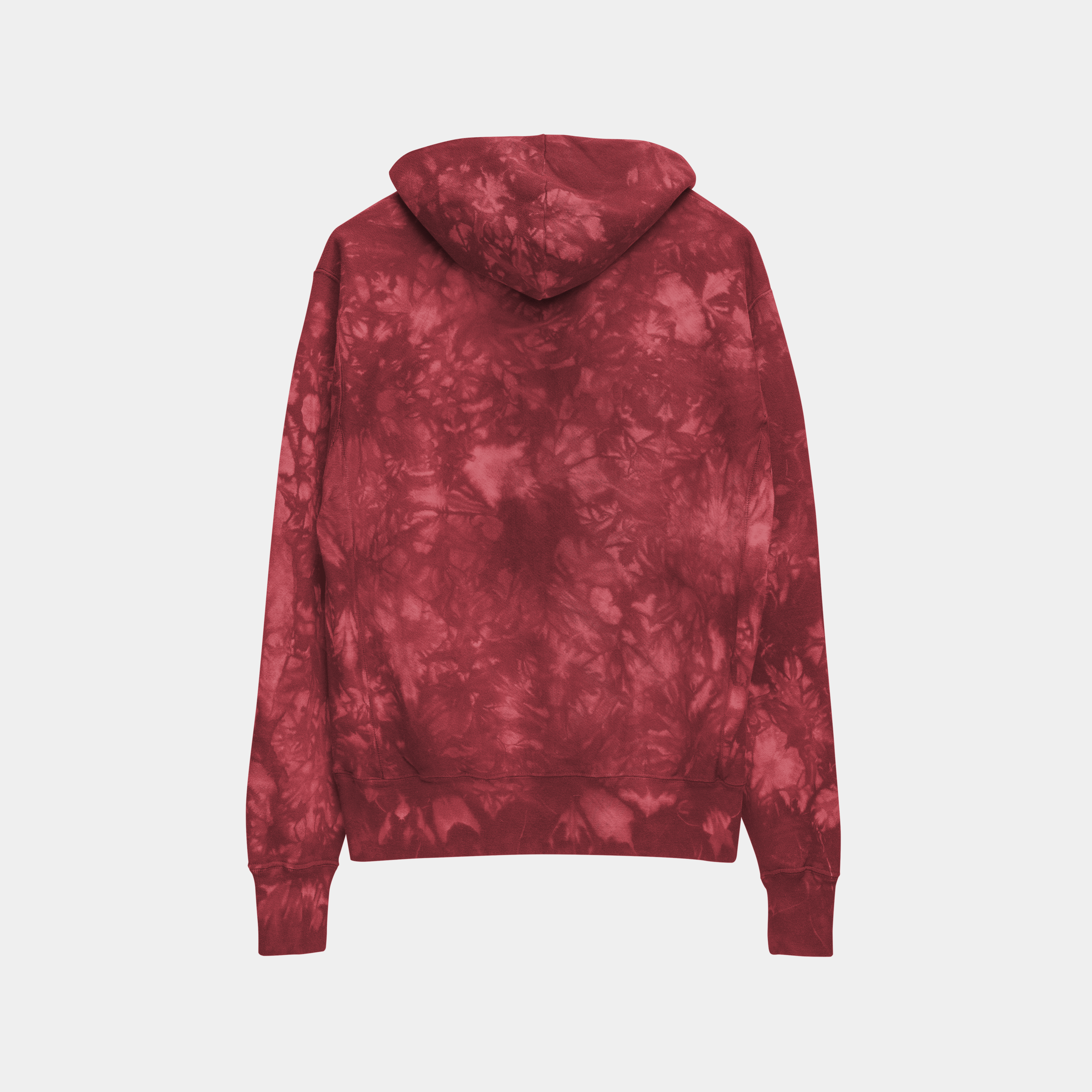 TIE-DYE HOODIE RED